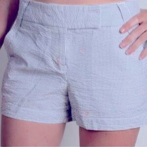 J. Crew Gray Pin-Striped Shorts Size 6